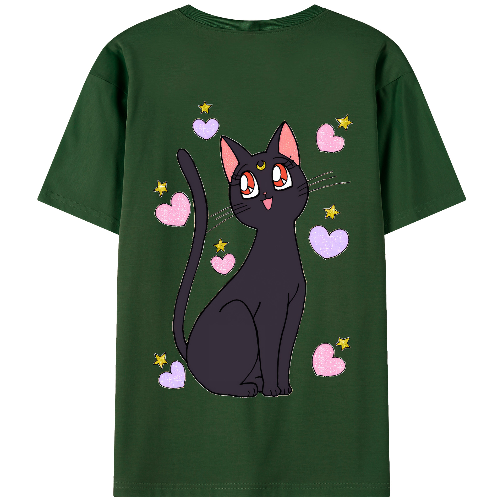 （画像用） 美少女戦士セーラームーン Sailor Moon 綿100％半袖Tシャツ（背面プリント）